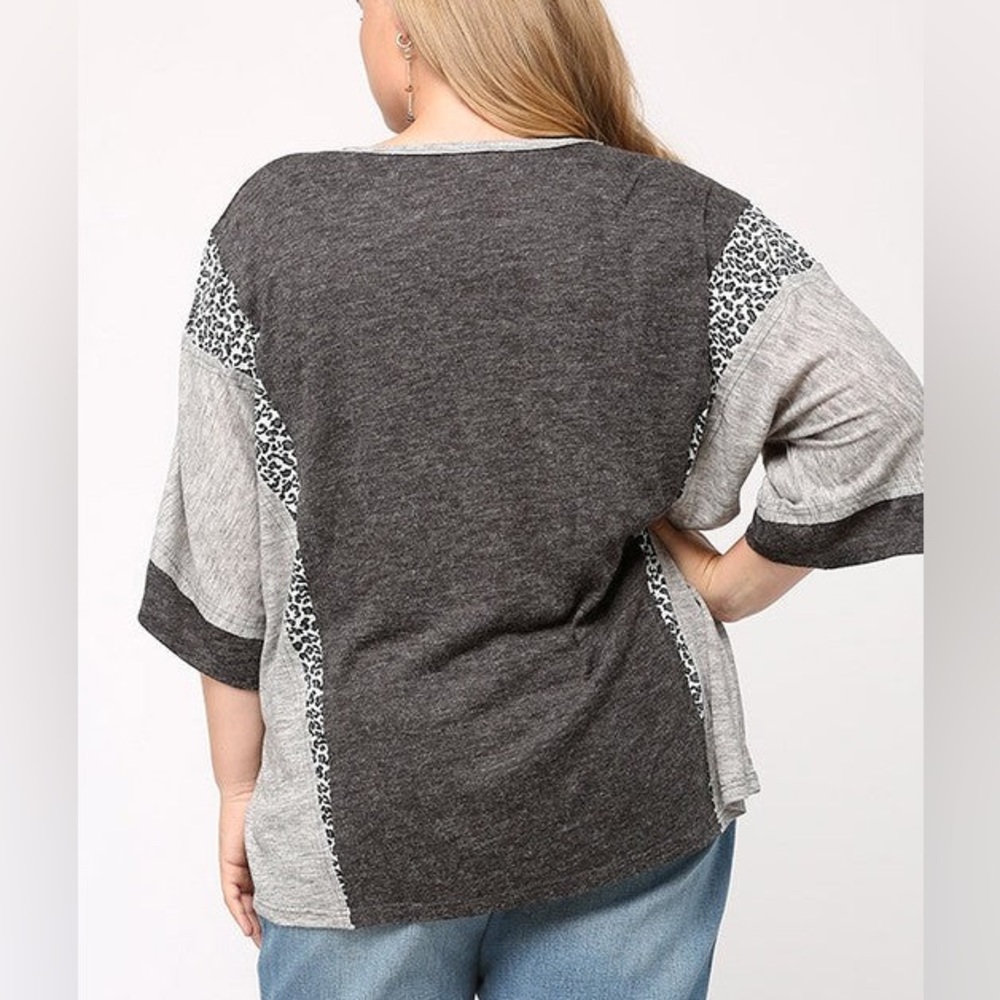 Gigio Plus+ Leopard Top - Picture 2 of 7